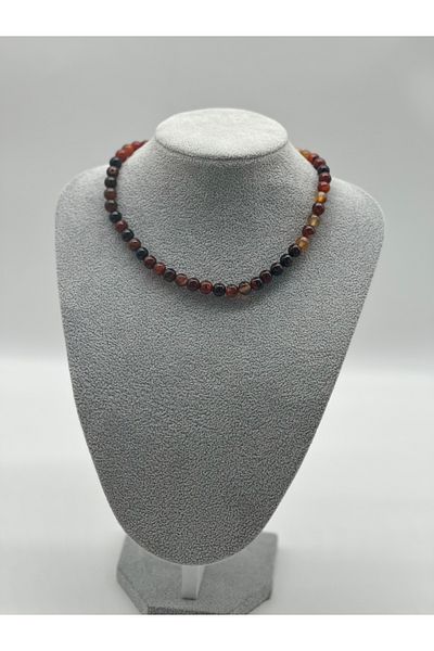 Hobimos Natural Agate Stone Necklace