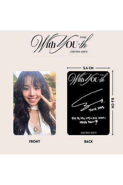 Kpop Dünyasi TWICE Chaeyoung '' With Youth'' Photocard Set