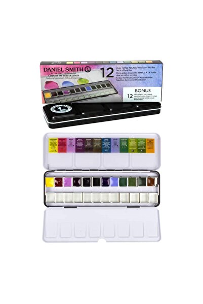 Daniel Smith Colors of Inspiration Hand Poured Watercolor Set 12 Half Pans Me...