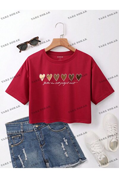 Adrift Cultură COD- 232913   Grafic cu inimă și slogan fără umăr