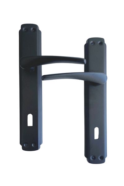 DSYapıAksesuar Bravo Black Door Handle ROOM Mirrored Door Handle (1 Set)(Black)