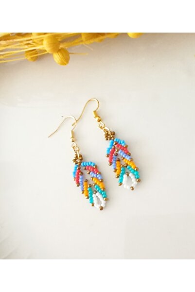 İPAR AKSESUAR SAND BEADS EMBROIDERY HANDMADE EARRING