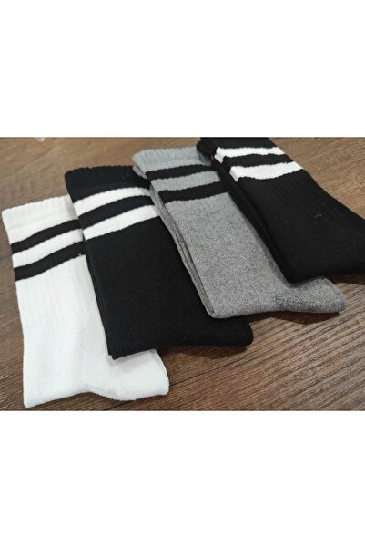 Leement socks Детски 4 чифта дълги ученически чорапи Cotton College