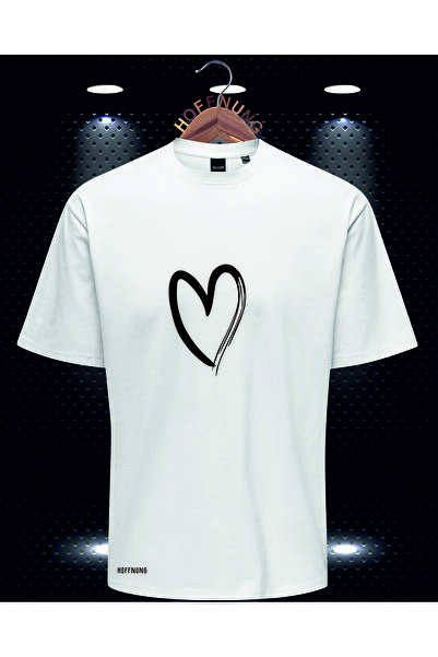 HOFFNUNG Μπλουζάκι Unisex Love Heart με τύπωμα