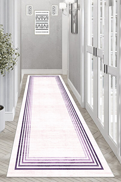 Thalia Home Kaymaz Tabanlı Yıkanabilir Baskılı Yolluk Halı