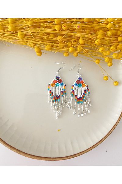 İPAR AKSESUAR Needlework Handmade - Sand Bead Earrings
