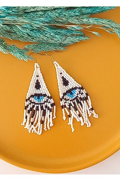 İPAR AKSESUAR Needlework Handmade - Sand Bead Earrings