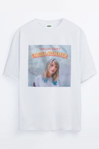 Grove Fashion Unisex Summer Taylor Swift Printed Oversize T-shirt