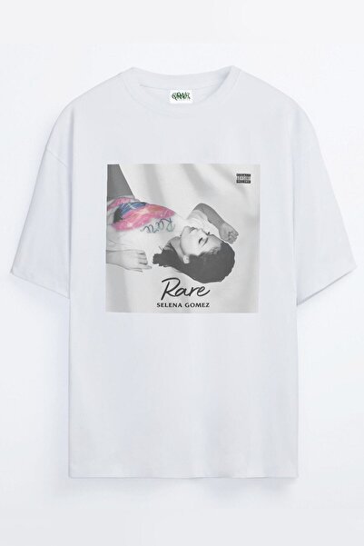 Grove Fashion Unisex Rare Selena Gomez Baskılı Oversize T-shirt