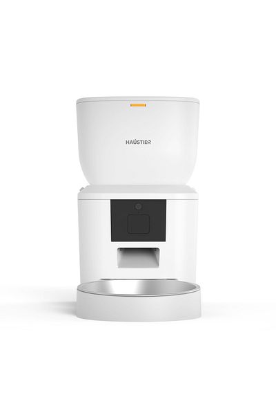 Haustier QQ023 Smart Cat Dog Food Container, Tuya App-Wifi Remote Control, 4lt Bowl, Metal Bowl