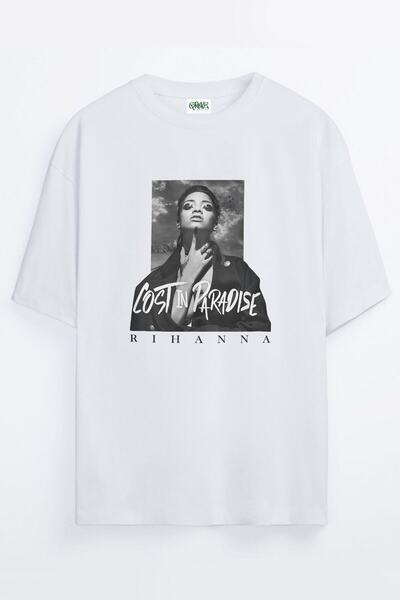 Grove Fashion Unisex Lost In Paradise Rihanna Oversize T-shirt