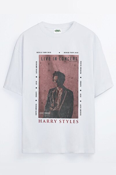 Grove Fashion Live In Concert Harry Styles Printed Unisex Oversize T-shirt