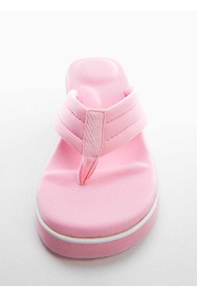 MANGO Woman Kapitone Platform Sandalet