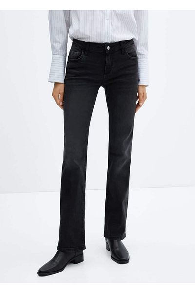 MANGO Woman Low-waisted flare jeans