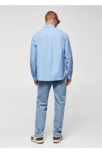 MANGO Man Cepli Rahat Kesim Pamuklu Gömlek