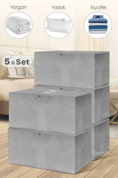 Serstil 5 Bucuri - Rezervă Antracit Dimensiune Medie 63 X 40 X 34 Cm