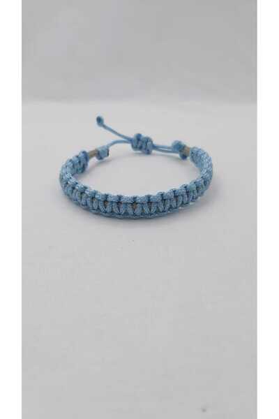 BRHN Paracord Knitted Bracelet (Elevator, Blue Color, Handmade, Suitable for ...