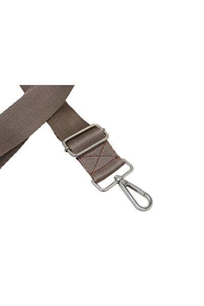 Anatolia Дръжка за куфарче/лаптоп с регулируема катарама, цвят МЛЯКО и КАФЕ, никел, аксесоар, ширина 4 см, дължина 120 см