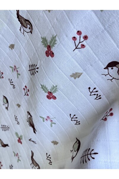 runbaby 100X75 cm 100% Cotton Muslin Fabric Baby Cover & Blanket - Bird