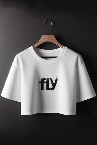 Vordevia Tricou Crop cu imprimeu Fly
