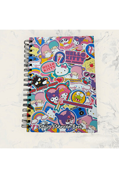 kelebektasarım Hello Kitty Daıly Planner Book 5 Sayfa Sticerlı Günlük Planlayıcı