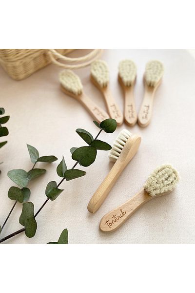 Mini Baby 100% Natural Goat Hair Baby Brush
