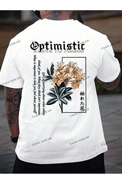 Tarzsokak ΚΩΔΙΚΟΣ LEGND Ανδρικό γραφικό μπλουζάκι με λουλουδάτο σύνθημα