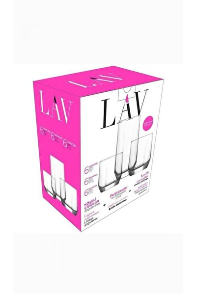 Akdeniz 18 prç bardak seti lav