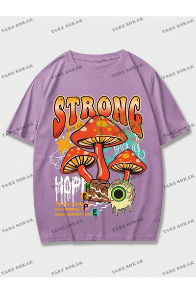 Tarzsokak ΚΩΔΙΚΟΣ Trend Street Life Ανδρικό γραφικό μπλουζάκι με μανιτάρια κα...
