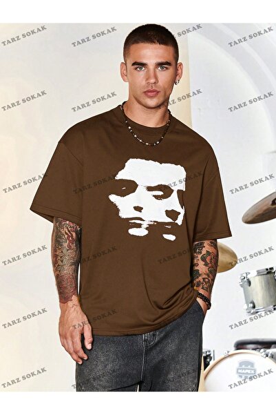 Tarzsokak KOD Trend Hypemode Lik Dizajn printa širok kroj Muška majica kratki...