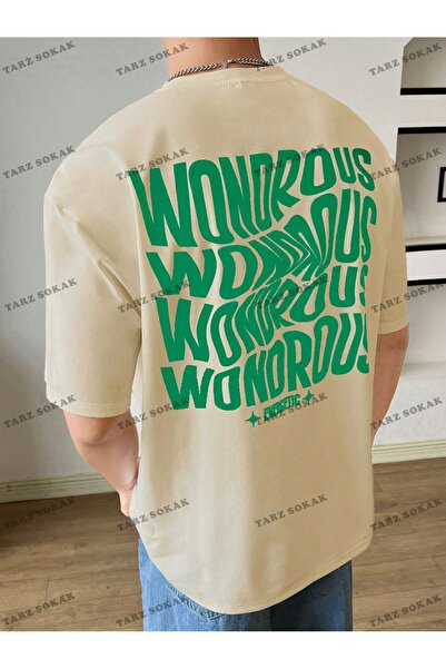 Tarzsokak CODE Trend Hypemode Letter Graphic Tricou largi pentru bărbați