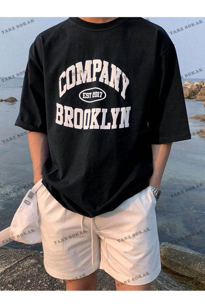 Tarzsokak Tricou pentru bărbați CODE Trend Letter Graphic Drop Shoulder