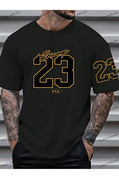 Tarzsokak Tricou cu mânecă scurtă cu imprimeu cu litere pentru bărbați KOD Trend