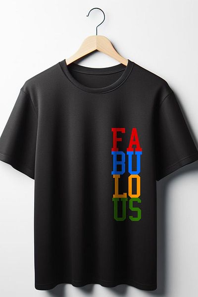 Vordevia Φανταστικό μπλουζάκι με στάμπα Oversize Crew Neck