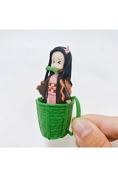 FG KONNİCHİWA Anime Demon Slayer Nezuko İblis Avcısı 5 cm Karakter Figür Oyun...