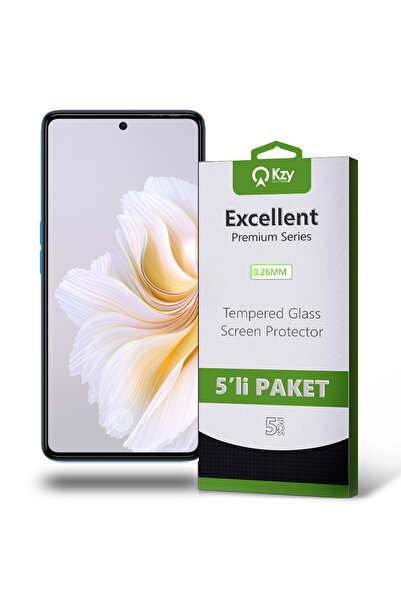KZY İletişim Tecno Camon 20 Pro ile Uyumlu Temperli Ekran Koruyucu Kırılmaz C...