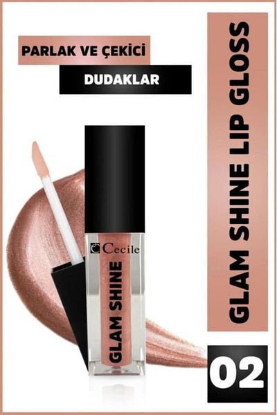Cecile Bright Lips Glam Shine-Lip Oil - Care and Makeup Set 01-02