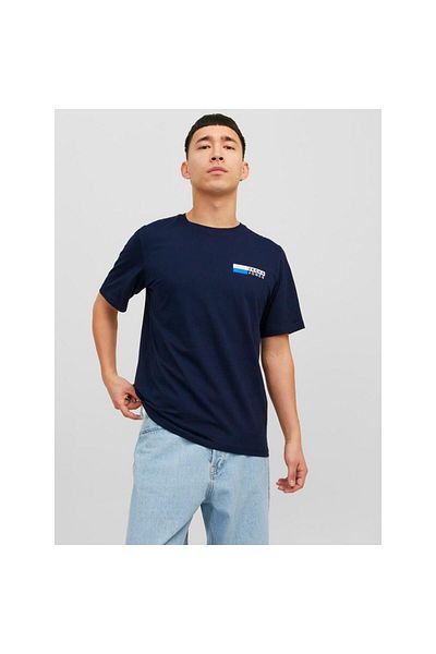 Jack & Jones Ανδρικό μπλουζάκι Jack&Jones Essentials 12233999 Navy Blue