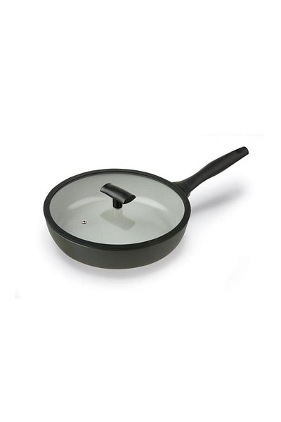 moneta Mm Melodia Finegress Short Pot 24 cm + Glass Lid Drk 1114477
