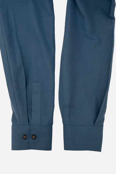 Vaneda RELAXED FIT COTON ERKEK GOMLEK MAVI