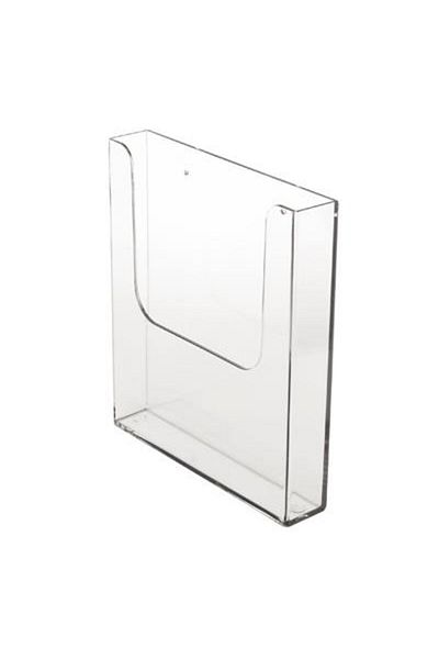 Displayevi حامل ورق A4 (21X30) مثبت على الحائط من الأكريليك على شكل جيب، حامل ورق مقوى، قطعة واحدة