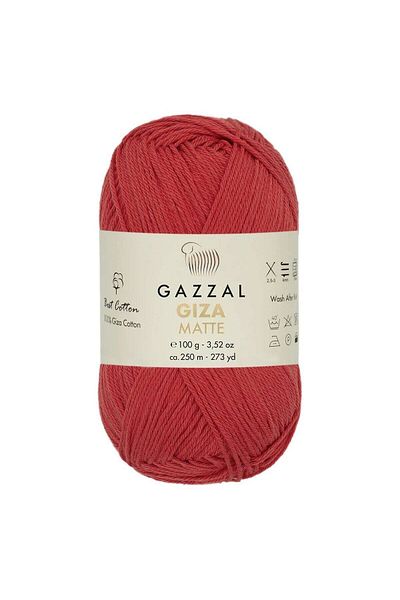 Gazzal Giza Matte Hand Knitting Yarn Flame Red 5566