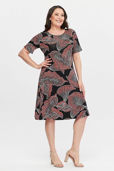 Alesia Viscose Floral Patterned Short Sleeve Dress