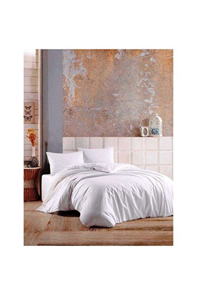 NİVEMESHOME Set de lenjerie de pat alb, 100% bumbac, cu două fețe Ni?vemeshome.