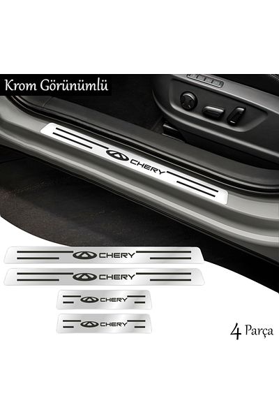 ÖZKAŞ ملصق مظهر كروم متوافق مع 4 أبواب من CHERY - ملحقات السيارات Plexi