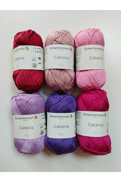 Schachenmayr SMC Catania Amigurumi Toy Bag Blouse Sweater Hand Knitting Lanyard and Crochet Lanyard Sets