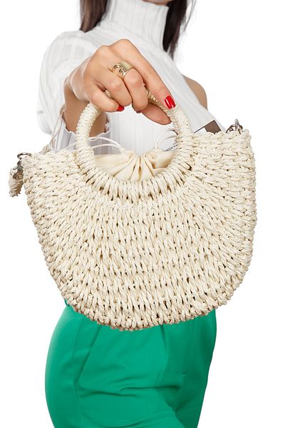 Matthew Cox Matthewcox Beige Women's Straw Handbag - Hsr1109