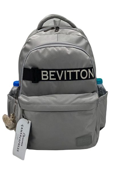 ÇantaExpress Γκρι αδιάβροχο ύφασμα Unisex Daily School Backpack 34200