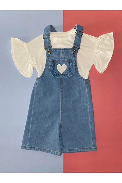 Elefantejr Children's Denim Slippers with Shorts