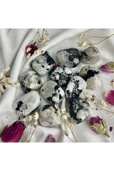 Elifsu Jewelry Ay Taşı Tamburlanmış Doğal Taş